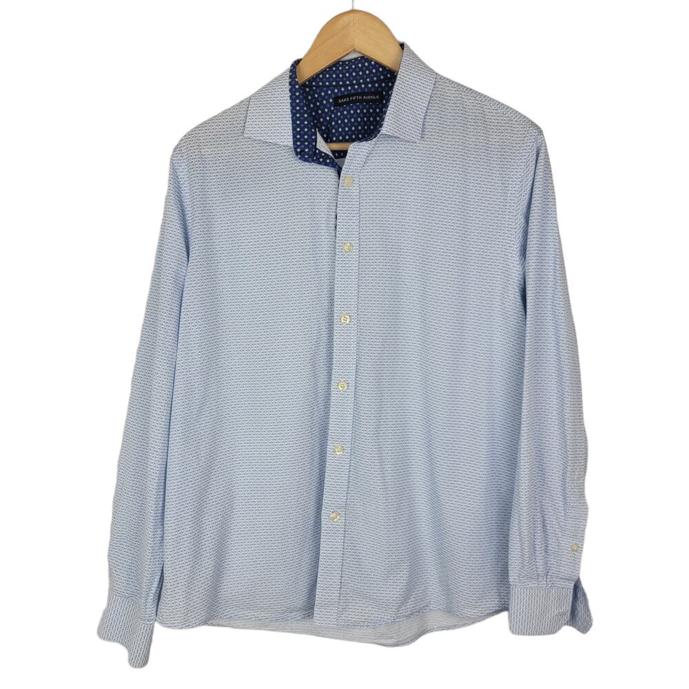 Saks Fifth Avenue Patterned Button Down L/XL